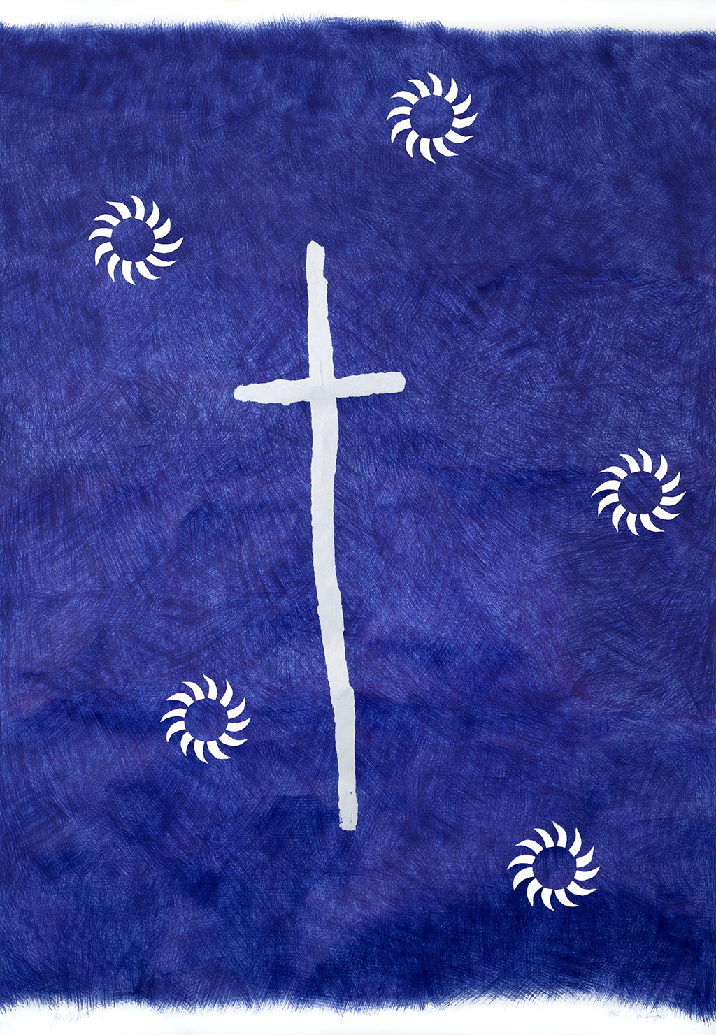 Cross with
        suns, Jan Fabre